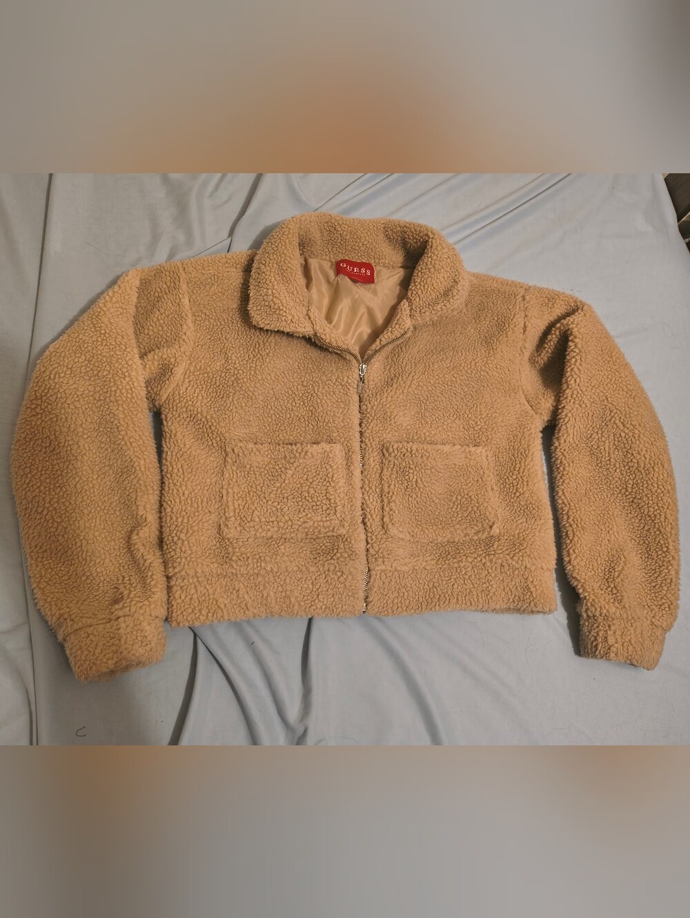 Guess Beige Teddy Jacket